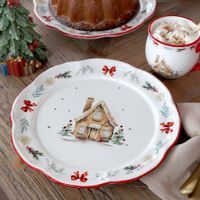Chic Antique Mittagsteller "Chalet de Noël"