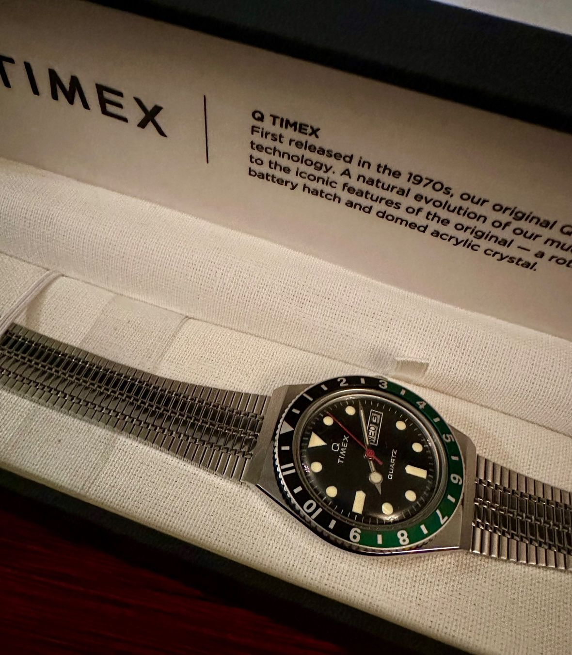 Timex Orologi: Armbanduhr Timex Q Reissue grün – Nuovo (secondo la descrizione) da Schlieren venduto da fbaur 6