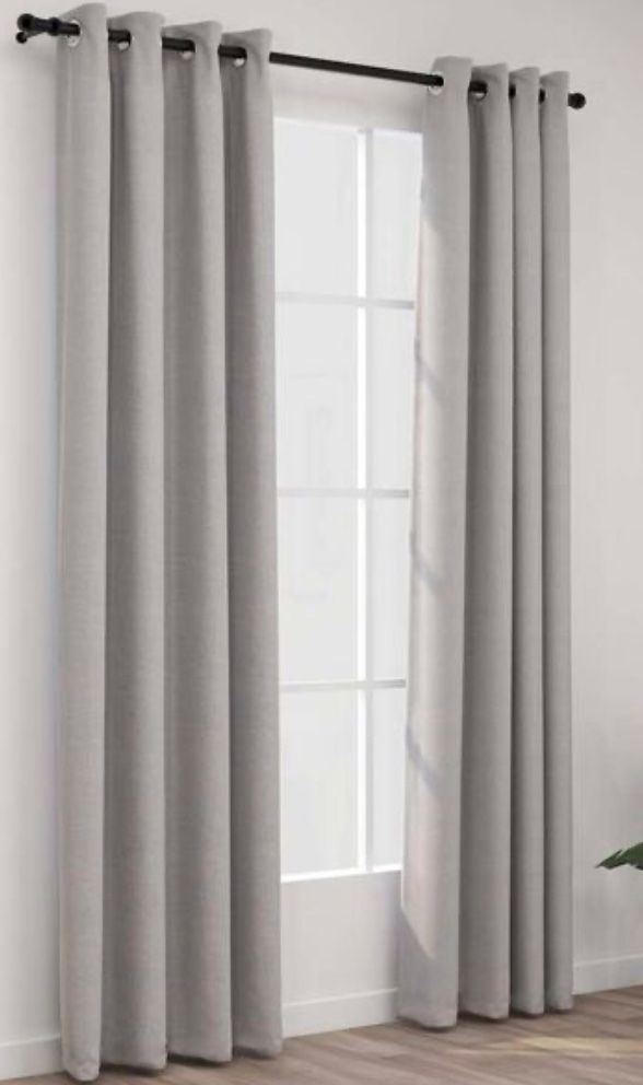 Vidaxl Tende: Vorhänge grau mit Ösen 2 Stk. neu! – Nuovo e nell'imballaggio originale da Merlischachen venduto da Burni2309 1