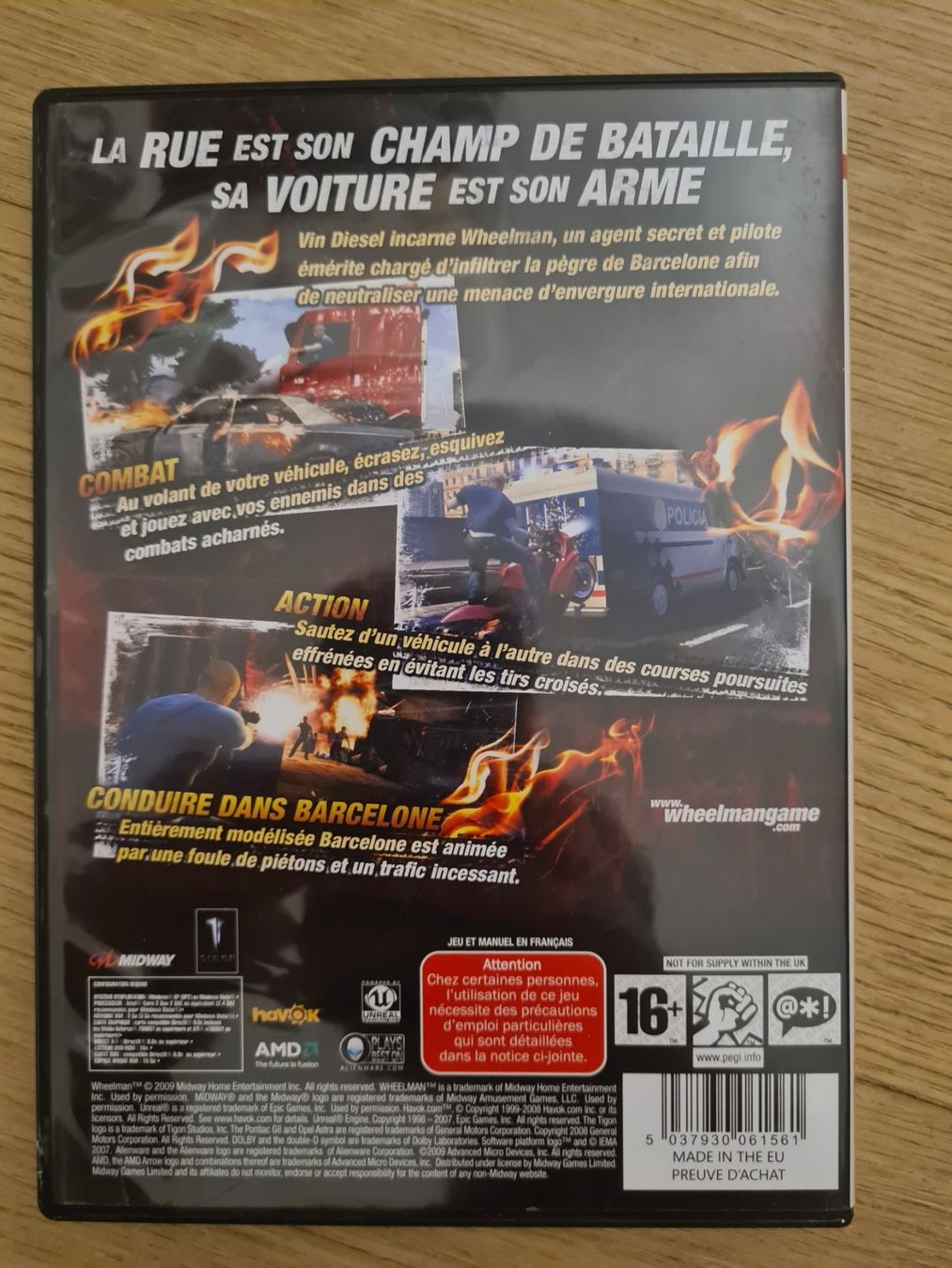 Giochi: Wheelman + Map (French Cover) - PC – Usato da Carouge GE venduto da Gasco 1