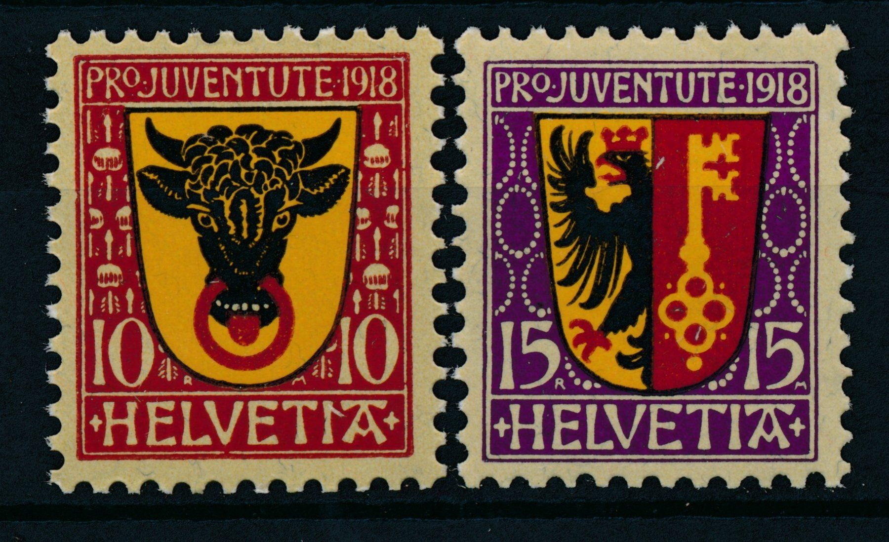 Alle Briefmarken: Pro Juventute Serie 1918 ** – Neu (gemäss Beschreibung) aus Bonau von Profila3