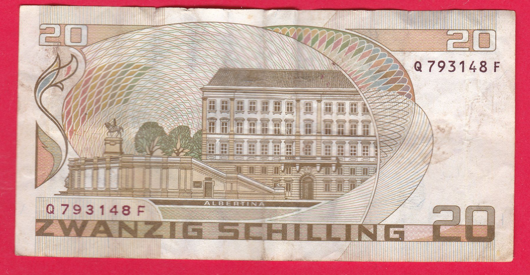 Banconote: ZWANZIG SCHILLING NOTE, 1.10.1985 – Usato da Oberrieden venduto da Gebirgsstelze 1