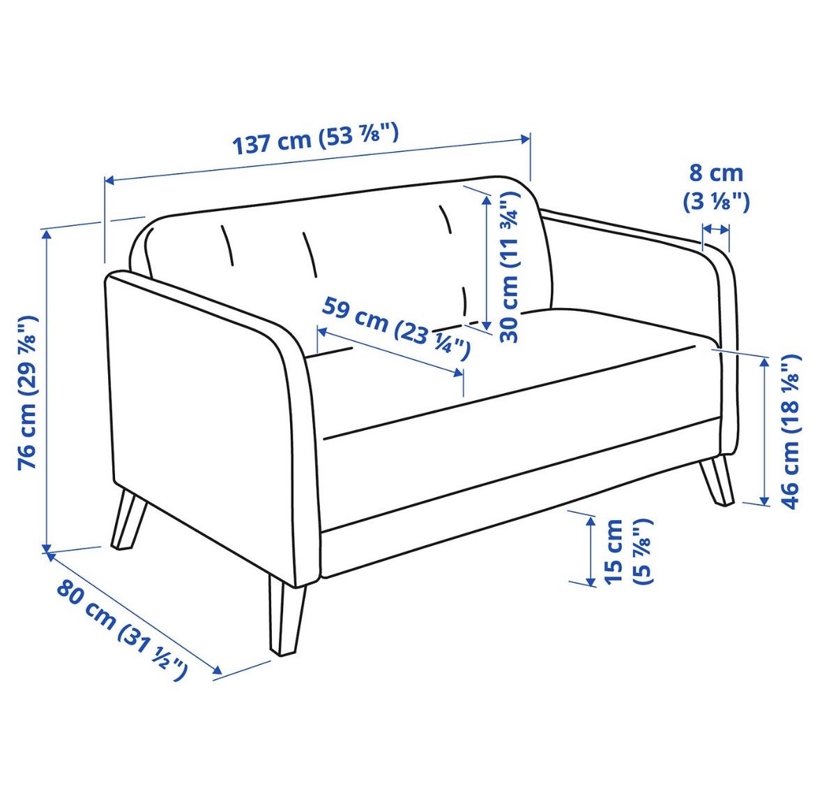 Ikea Divani: Ikea 2er Sofa Linanäs – Usato da Lyss venduto da man_2v5x 3