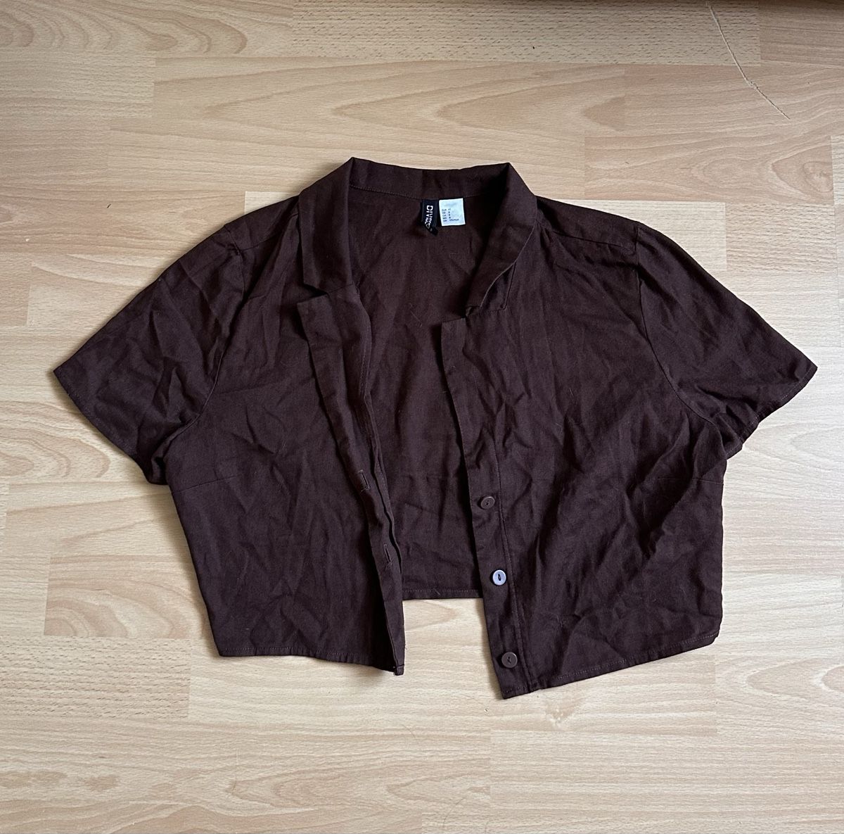 H&M Camicette: H&M Bluse Kurzarm Braun – Usato da Romanshorn venduto da Butterdog