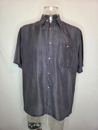 Vintage 1990s Gatsby Seidenhemd – 39/40 / M-L