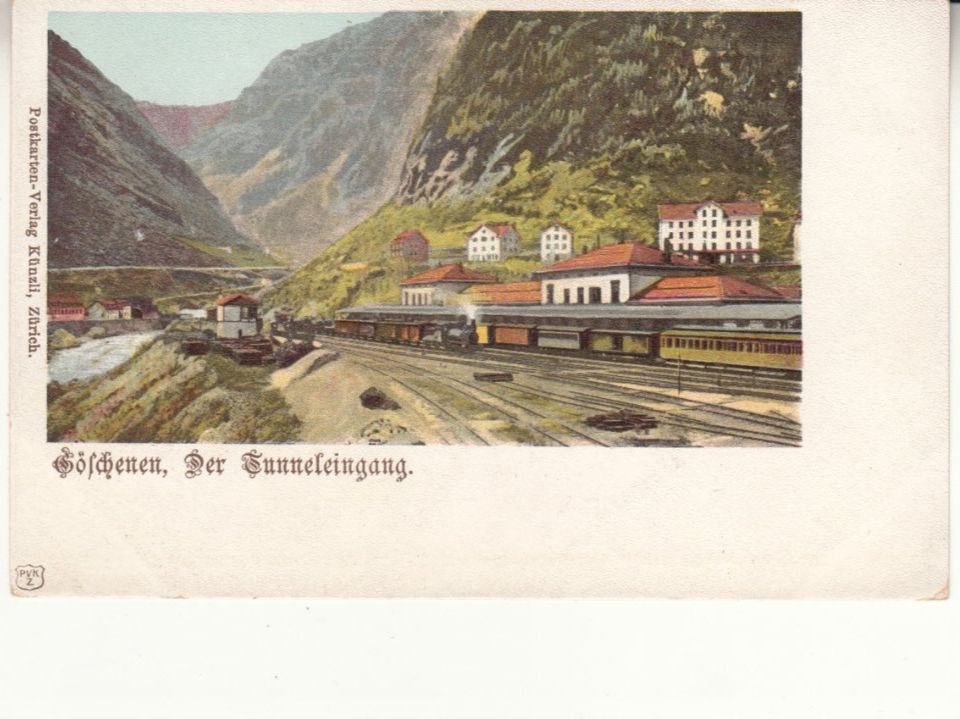 Cartoline postali: Göschenen ca. 1900 – Usato da Bürglen TG venduto da StampGraf