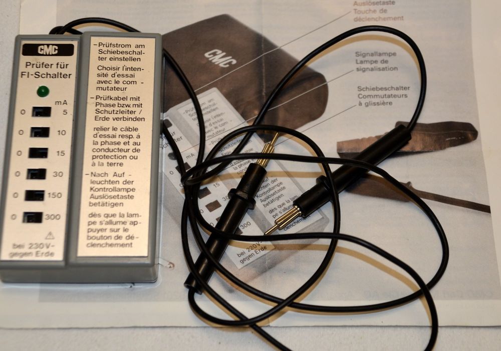 CMC Elektrogerät Prüfer für FI-Schalter Tester (Gebraucht) in Collonges ...