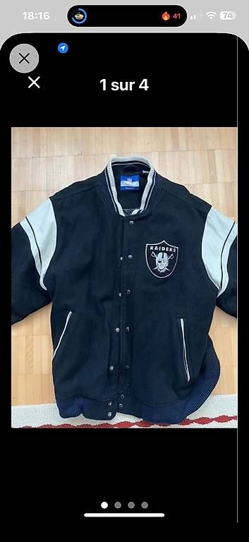Giacche: Veste Raiders de chez Reebok – Usato da Boudry venduto da Askaone