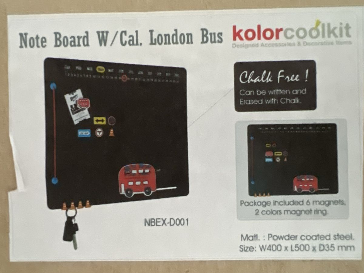 Calamite: Note Board 8 Magnete und 4Schlüssel hänger. – Nuovo e nell'imballaggio originale da Wettingen venduto da Kawasaki987 2