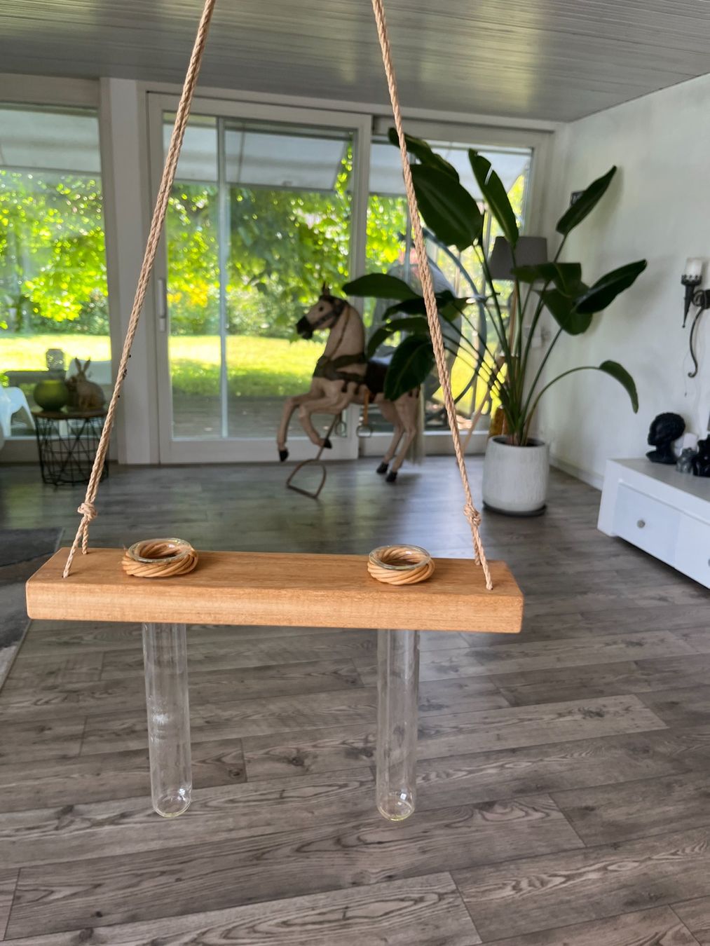 Vasi & Recipienti: Support fleurs Soliflore verre et bois – Usato da Seiry venduto da vanille08