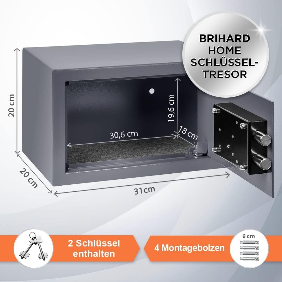 Tresor: Home Tresor Safe mit Doppelbartschloss Sicherheits Safe 11L – Neu und originalverpackt aus Herisau von Zevora 1