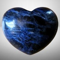 💙Sodalith Edelstein Herz Handschmeichler Naturstein 50g💎✨