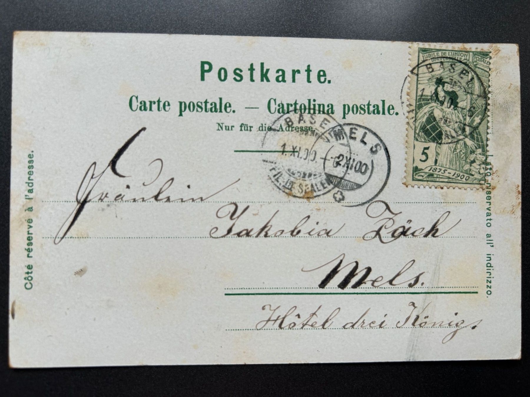 Grafica & Litografie: 2 AK Litho Basel 1900 + 1903 – Usato da Untervaz venduto da buesmig 3