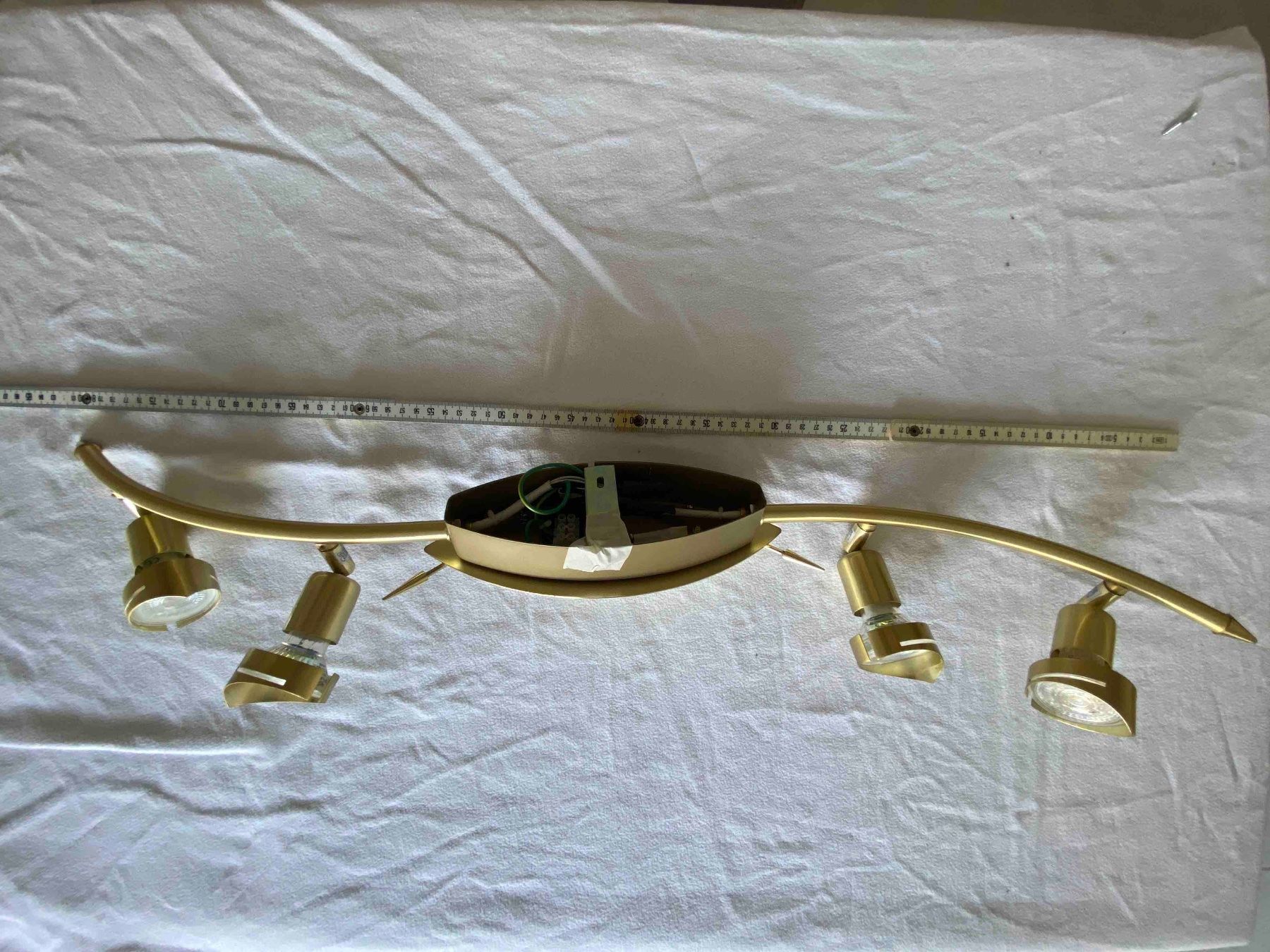 Lampadari & plafoniere: Schöne Vierstrahlige Wand-/Deckenlampe goldfarben – Usato da Maur venduto da privat101 3