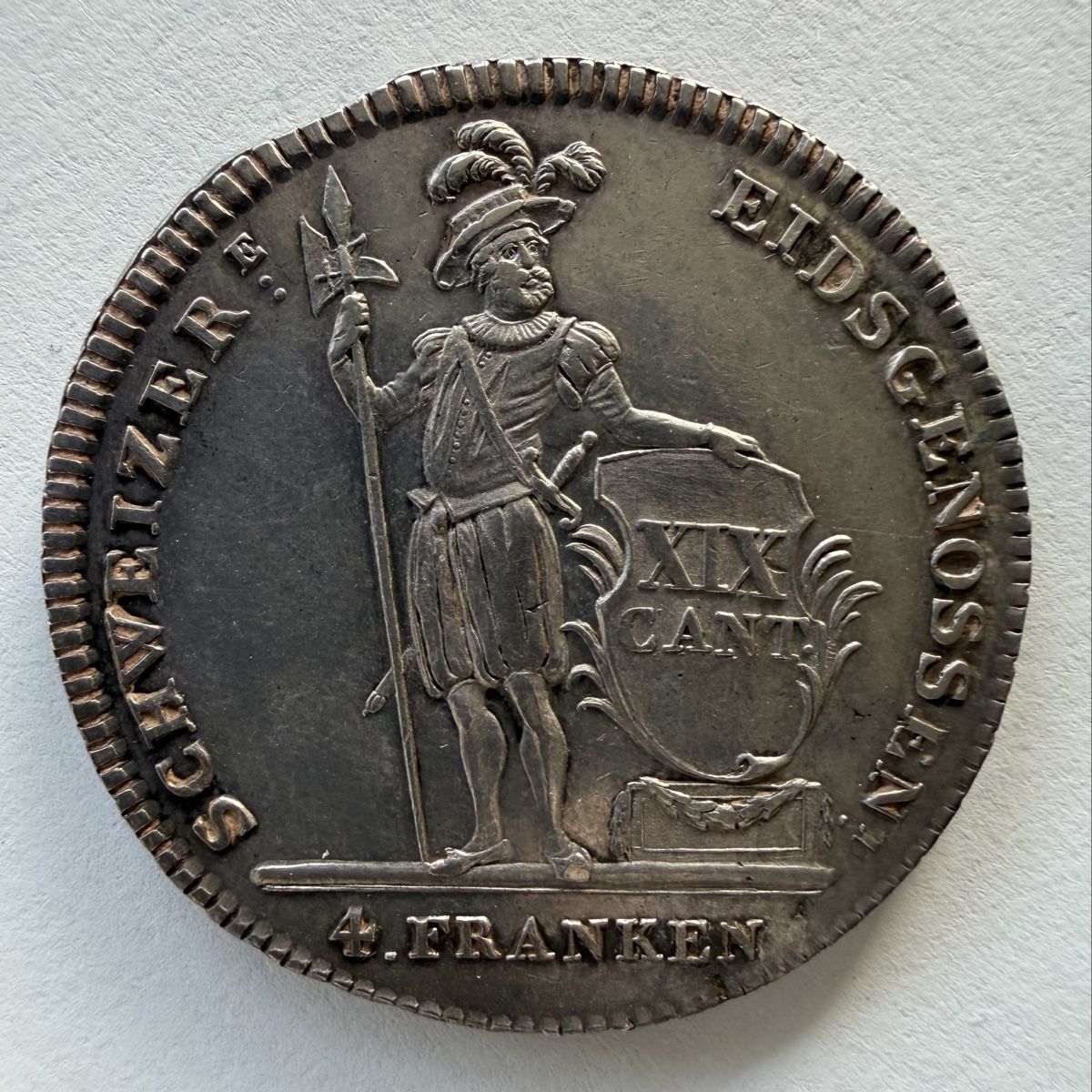 Tutti le monete: 4 Franken Luzern 1813 – Usato da Luzern venduto da LegacyMint 1