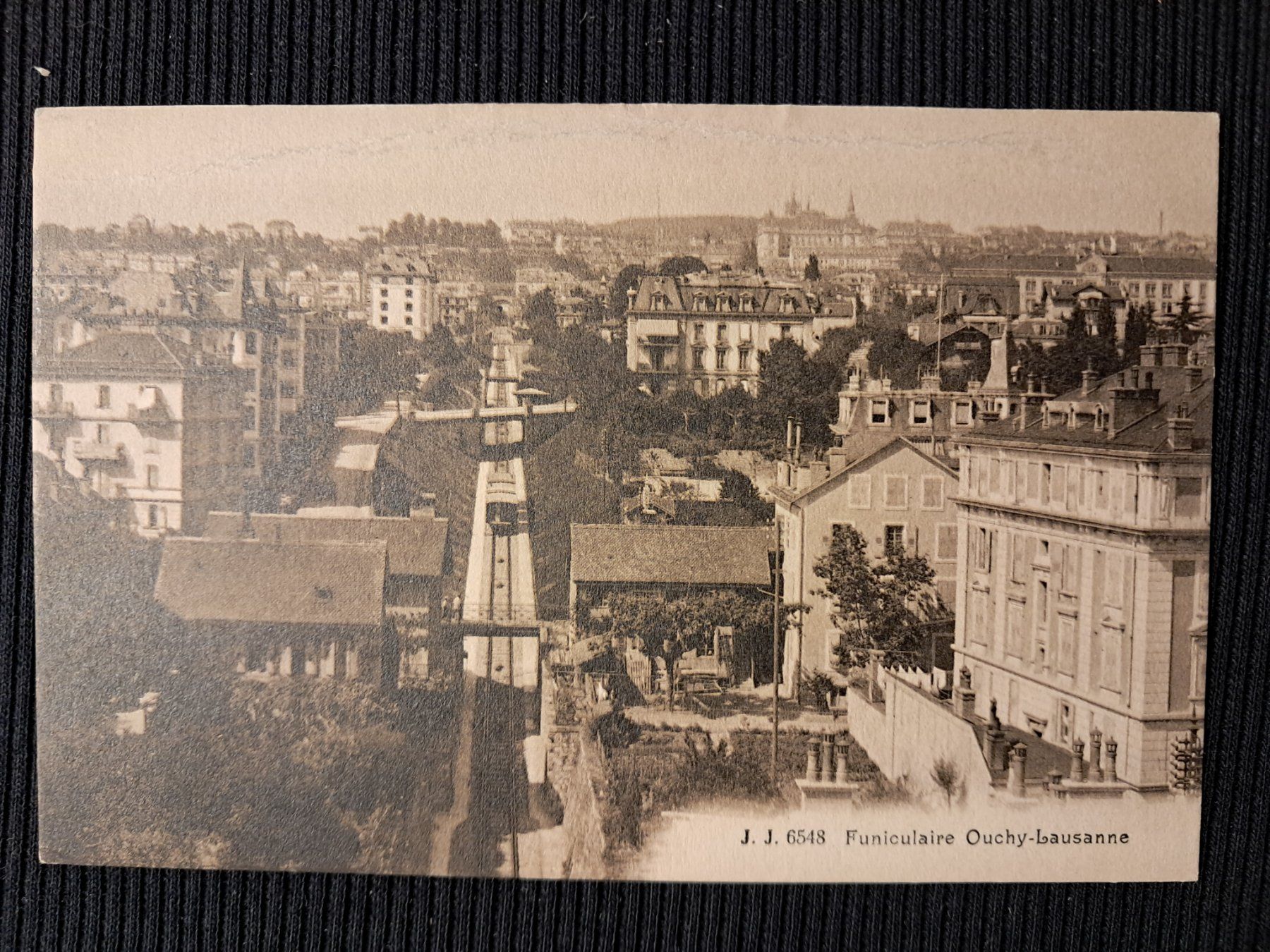 Cartoline postali: OUCHY - FUNICOLAIRE - AVEC DEFAUTS . – Usato da Ponto Valentino venduto da giorgia06