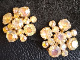 Vintage alte Ohrclips, ca 1950