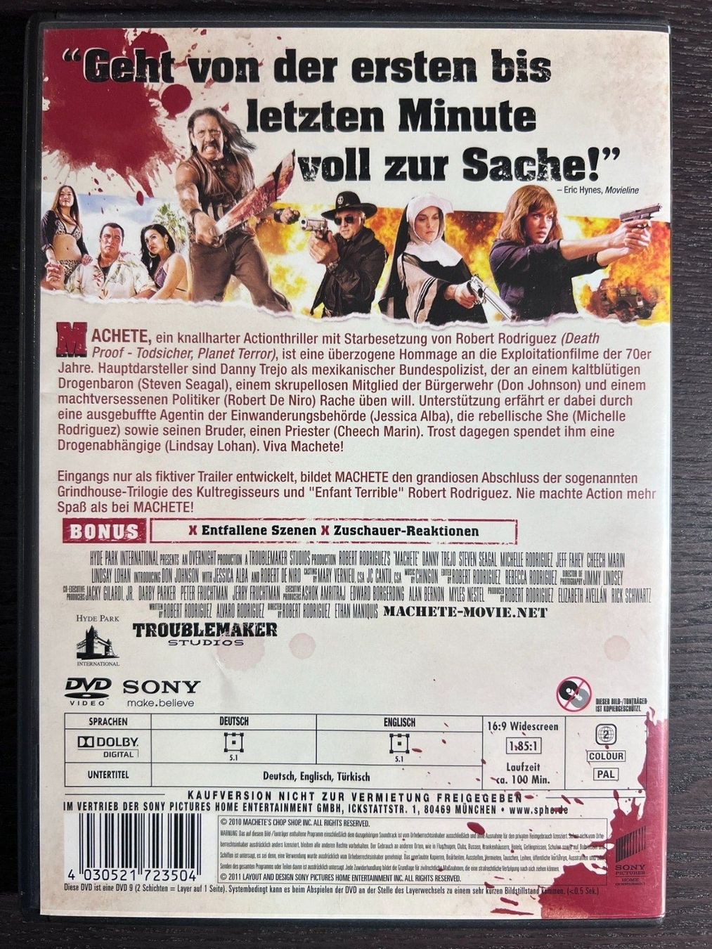 Tutti i DVDs: Machete – Usato da Zürich venduto da FilmFreunde 1