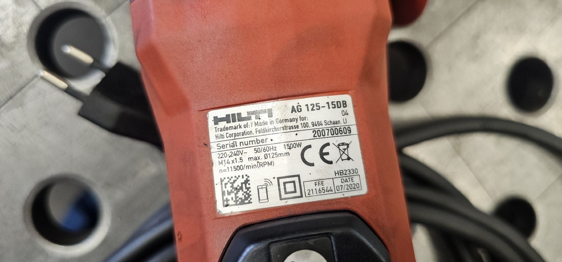 Hilti Smerigliatrici & Lucidatrici: Winkelschleifer Hilti AG 125-15DB – Usato da Emmenbrücke venduto da inf_l8yf 3