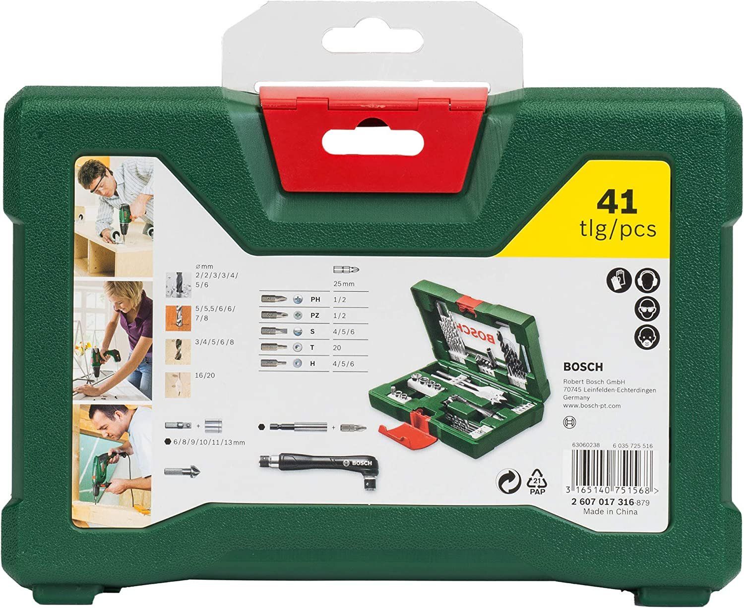 Bosch Tutti gli attrezzi: Bosch 41tlg. V-Line Bohrer und Bit Set – Nuovo e nell'imballaggio originale da Nuglar venduto da SaleRitter 1