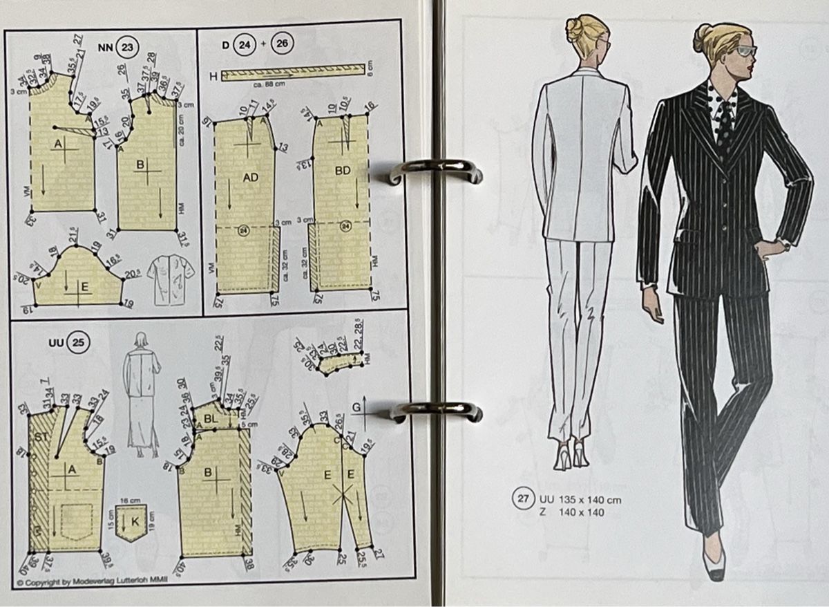 Libri: Patrons de couture Lutterloh, système or - 280 patrons – Usato da La Tour-de-Peilz venduto da Pansy02 9