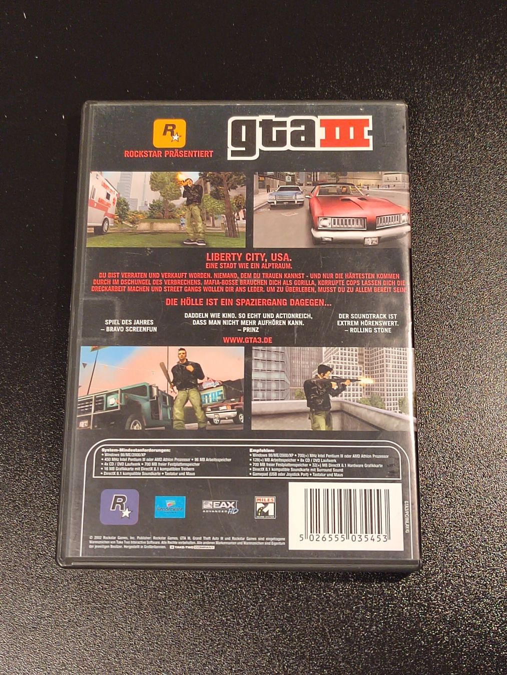 Giochi: GTA 3 PC DE 2001 – Usato da Fribourg venduto da Nooky 2