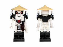 Lego Ninjago Figur Skelett Samurai mit Hut neuwertig