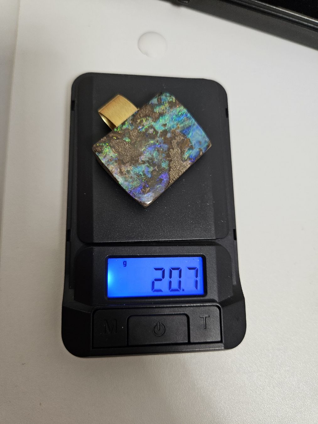 Catenine: Goldcollier 750 mit Anhänger Boulderopal – Usato da Schlieren venduto da Bestleo 9