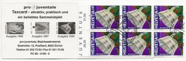 1998 Markenheft 47B Pro Juventute TAXCARD Auflage nur 1000 !