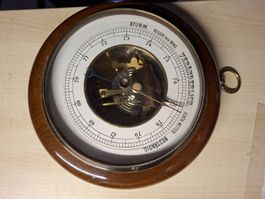Barometer Holz Messing gebraucht