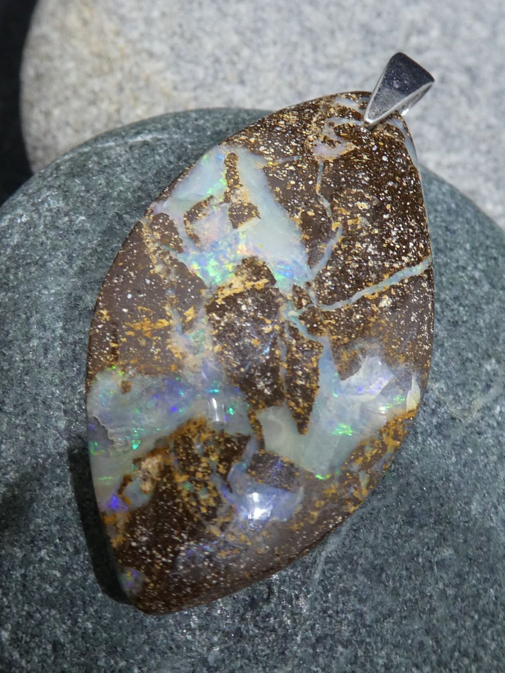 Ciondoli: Anhänger Boulder Opal. – Nuovo (secondo la descrizione) da Niederbüren venduto da Raphael014 4
