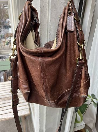 Coach Schultertasche, dunkelbraun