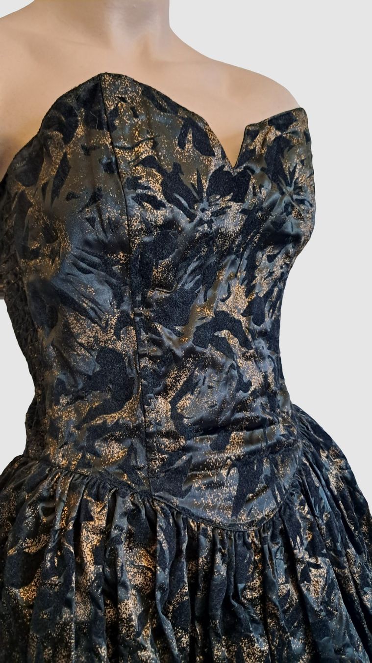 Vestiti: leicht schimmerndes bronzefarbenes Abendkleid Gr. S – Usato da Uerikon venduto da Jeanne04 3