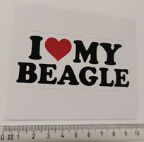 I love my Beagle (Aufkleber)