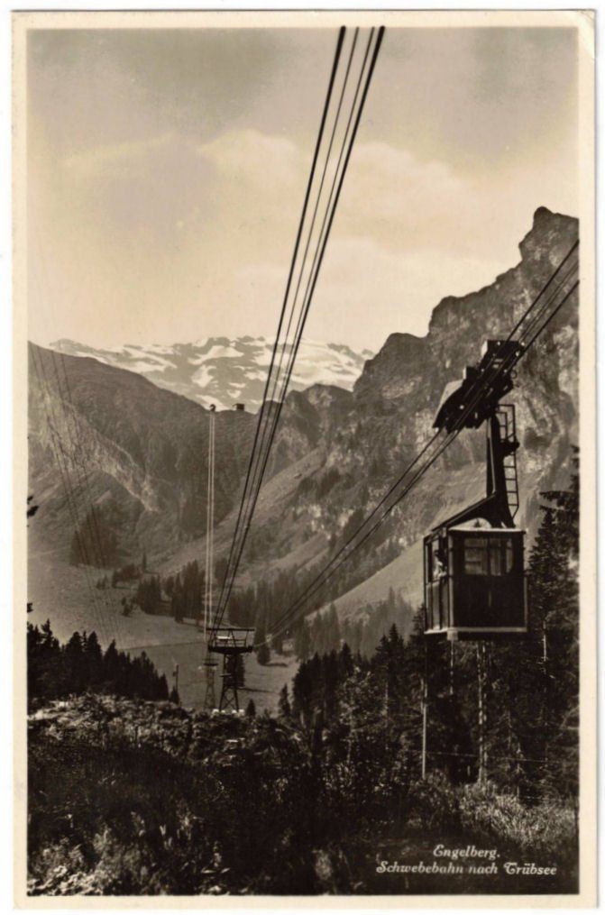 Cartoline postali: Engelberg - Luftseilbahn Gerschnialp--Trübsee – Usato da Binningen venduto da Mountainrider