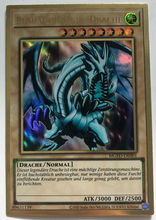 YuGiOh Gold Blauäugiger weisser Drache Kaufen auf Ricardo