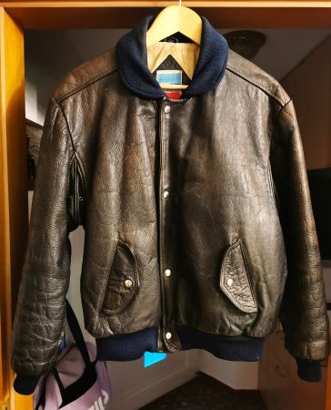 Piloten-Lederjacke Original MOSQUITO aus den 60er Jahren