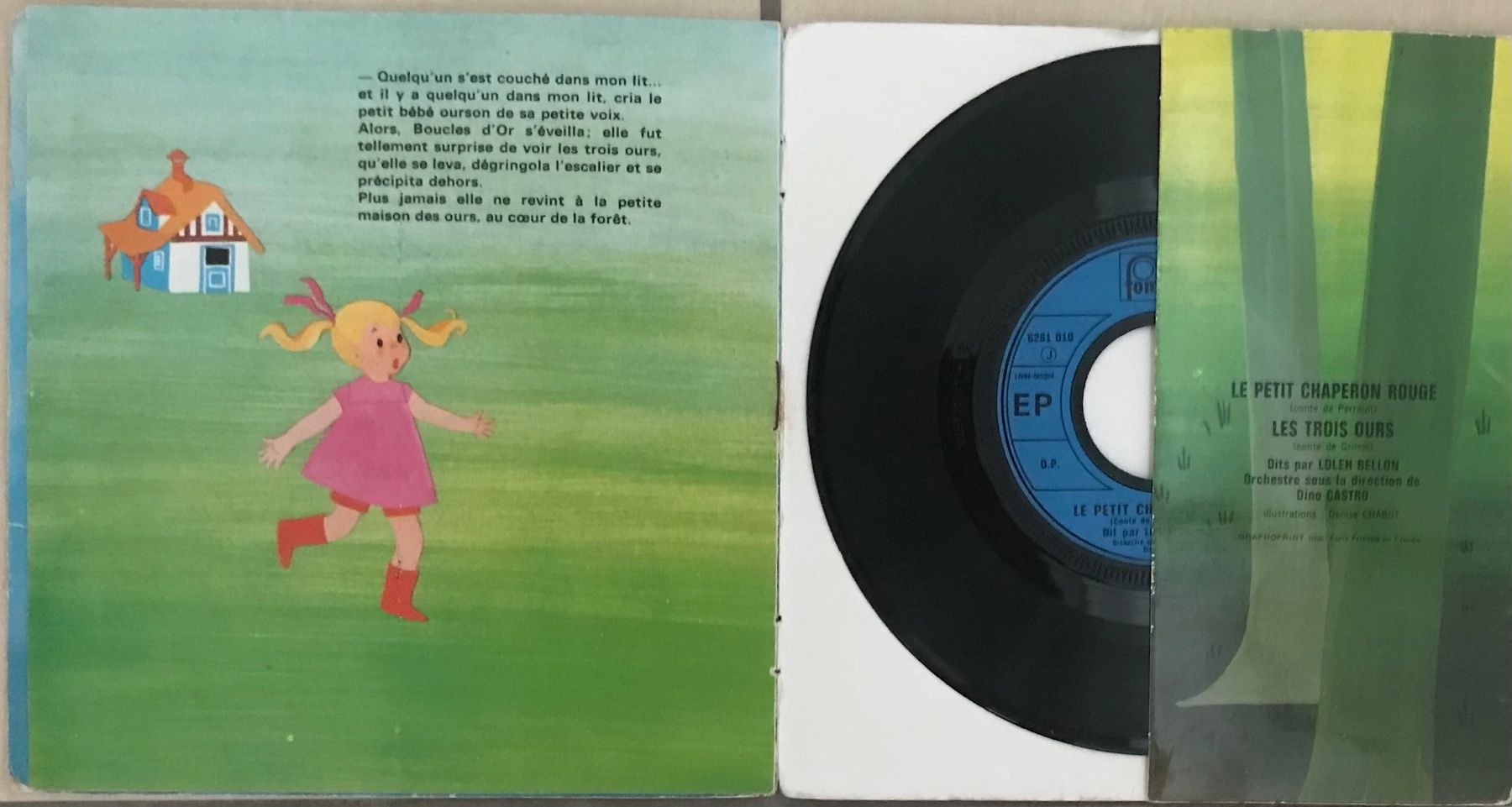 Dischi in vinile: LE PETIT CHAPERON ROUGE / LES TROIS OURS – Usato da Bussigny venduto da vinyl-pas-cher 5