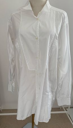 LOEWE asymmetrisches Hemdblusenkleid – Weiss – XS