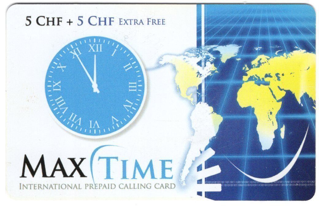 Telefon- & Taxkarten: MAX TIME - Prepaid Telefonkarte – Gebraucht aus Eglisau von Chperfins