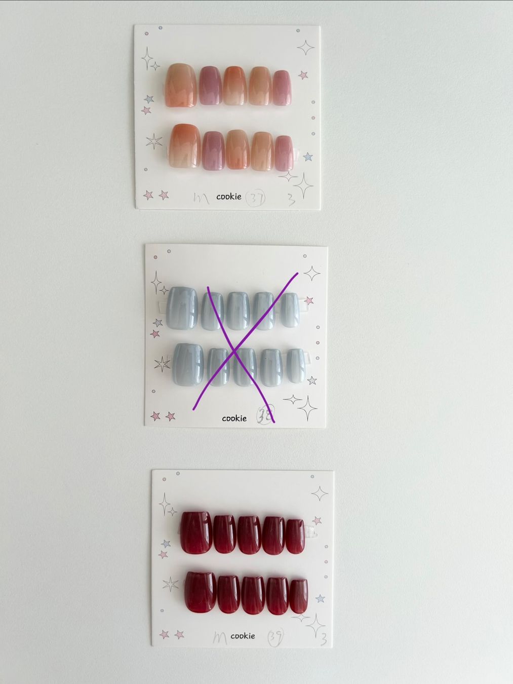 Unghie finte: Press-on nail  - New - short square - size M – Nuovo (secondo la descrizione) da Basel venduto da lau_982w 7