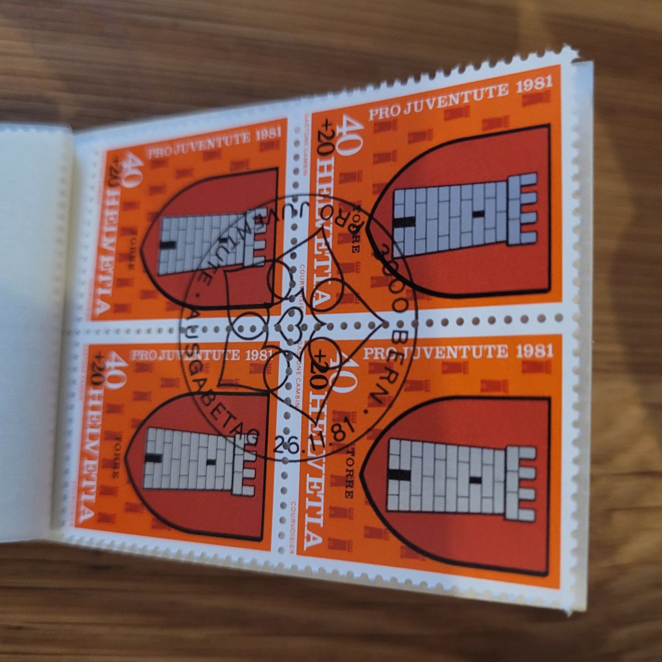 Alle Briefmarken: Markenheftchen Carnet De Timbre Pro Juventute 1981 – Gebraucht aus Biel/Bienne von Destockweb 3