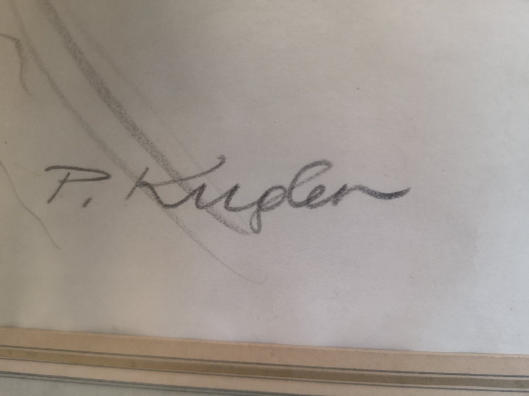 Dipinti: Dessin signé et daté 1943 – Usato da Genève venduto da Qanil77 4
