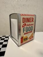 Napkin Holder Metal Diner Design Vintage Style