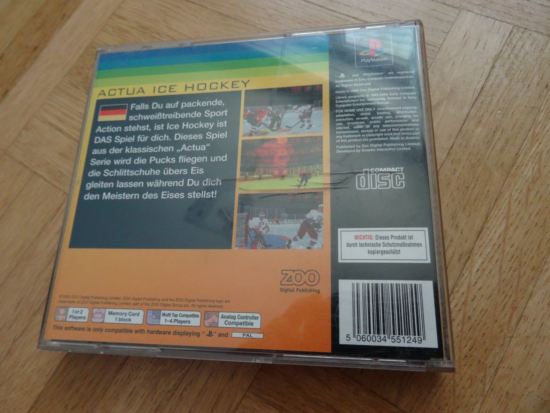 Sony Giochi: Actua Ice Hockey PS1 – Usato da Olten venduto da Disc-Ausverkauf 2