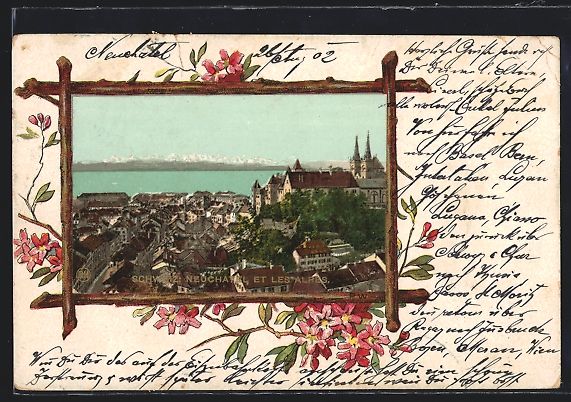 Ansichtskarten: Neuchatel, Blick über die Dächer auf d – Gebraucht aus Berlin von bartko-reher
