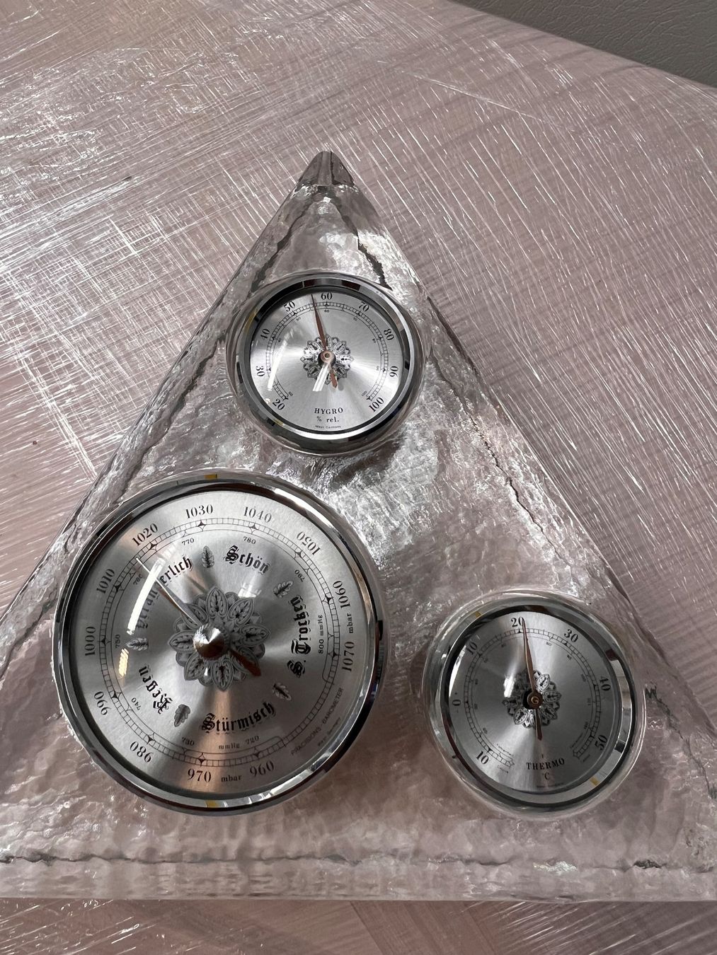 Sonstiges für Haushalt & Wohnen: Glass weather station – Neu (gemäss Beschreibung) aus Lausanne von NYC67 7