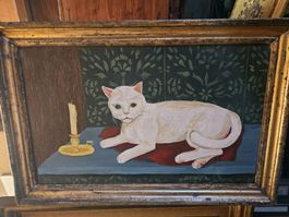gemälde moser katze