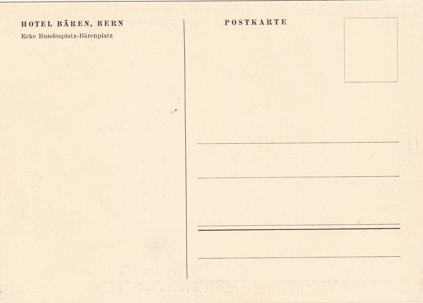 Cartoline postali: Bern Hotel Bären – Usato da Rorschacherberg venduto da fratovi2 1