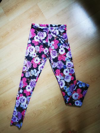 Blumen Leggings, Grösse M, ideal für den Frühling💐 (51)